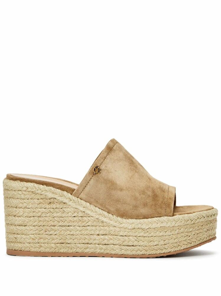 Gianvito Rossi suede wedge espadrilles - Neutrals Cover