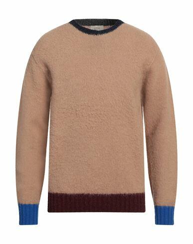 Altea Man Sweater Camel Virgin Wool Cover