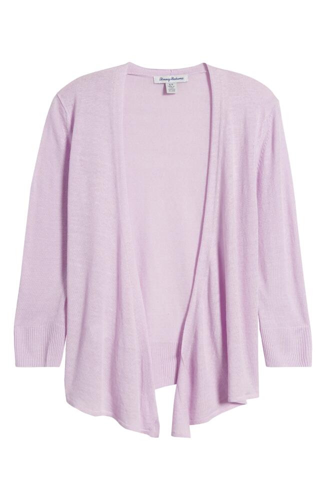 Tommy Bahama Addison Linen Blend Cardigan in Sleepy Violet Cover