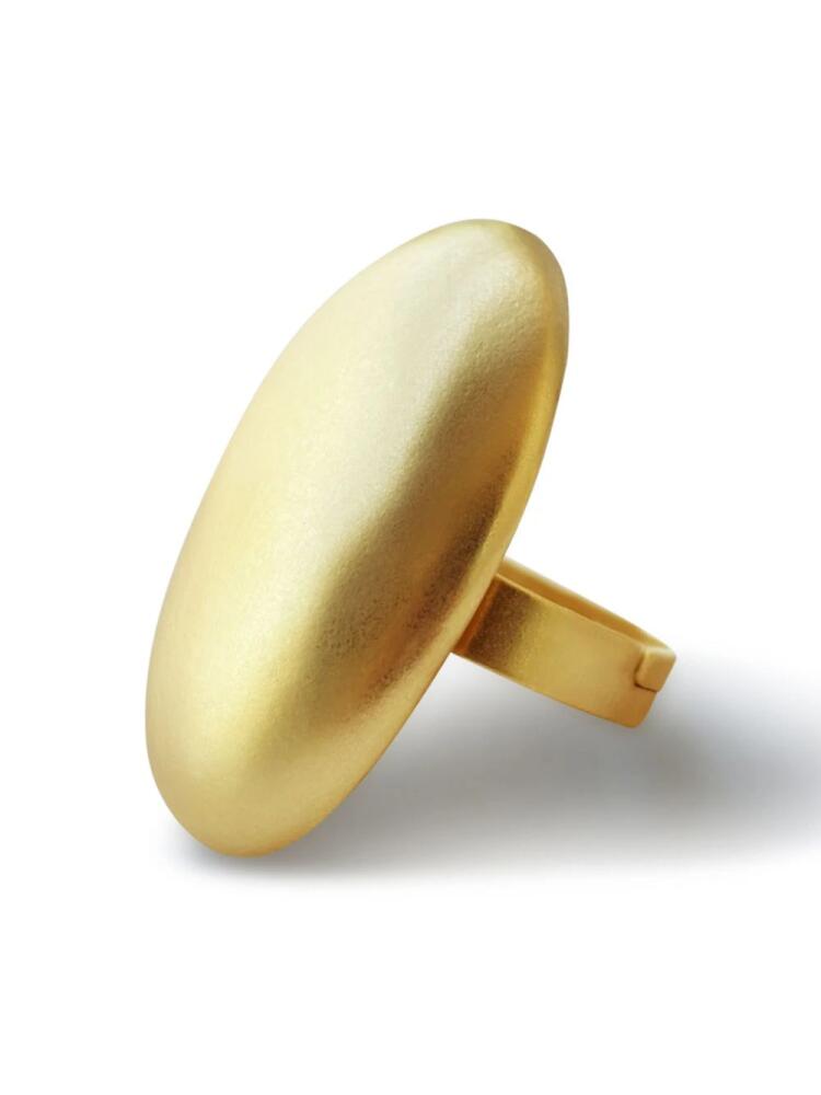 Hzmer Jewelry brushed-effect ring - Gold Cover