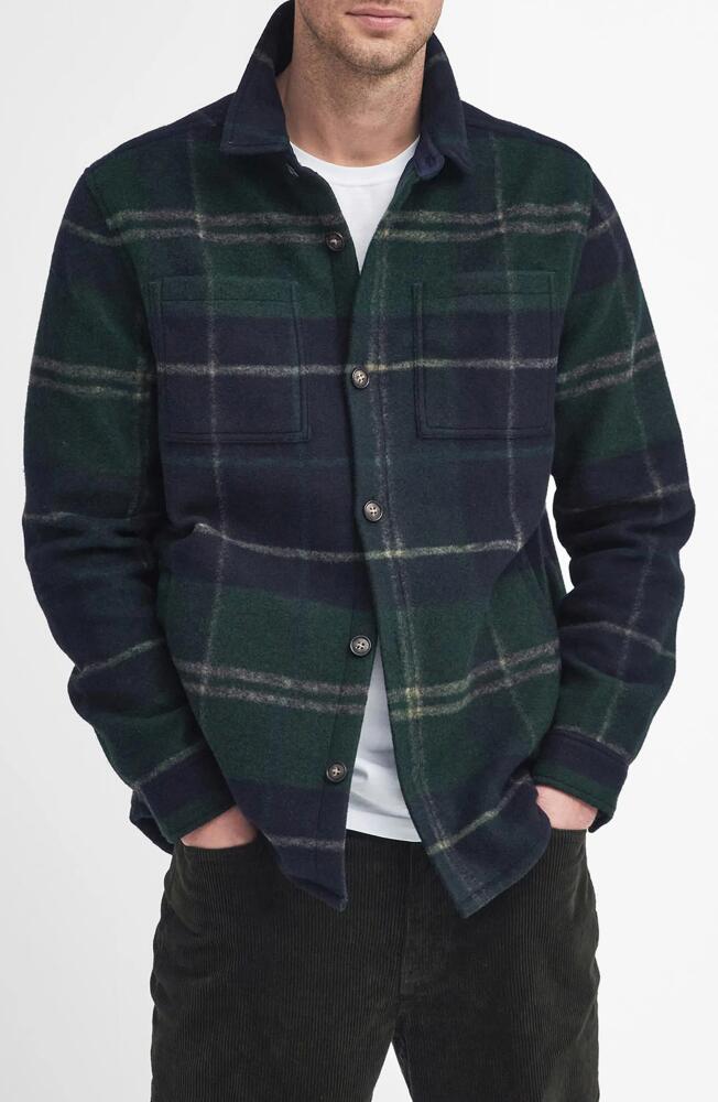 Barbour Chapter Plaid Overshirt in Green Loch Tartan Cover