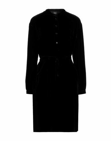 Aspesi Woman Mini dress Black Viscose, Silk Cover