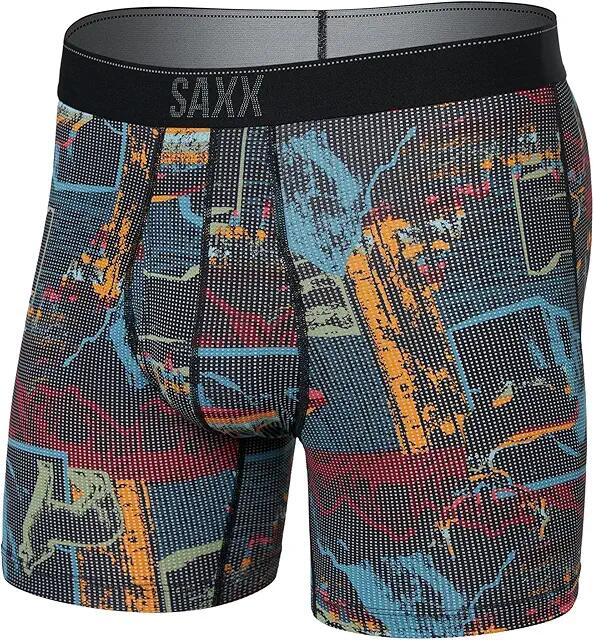 SAXX UNDERWEAR Quest Boxer Brief Fly (Light And Shadow/Multi) Men's Underwear Cover