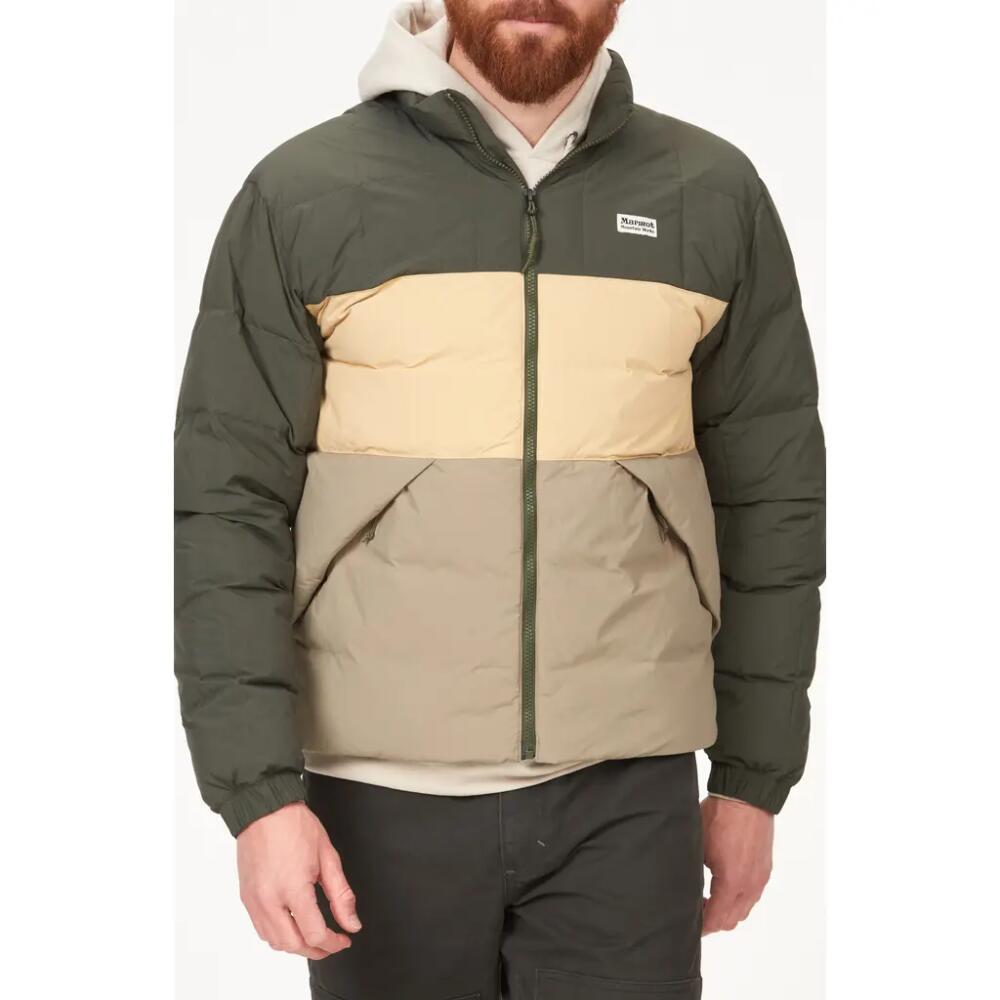 Marmot Ares Packable Recycled Nylon 700 Fill Power Down Puffer Jacket
in Nori/Light Oak/Vetiver Cover