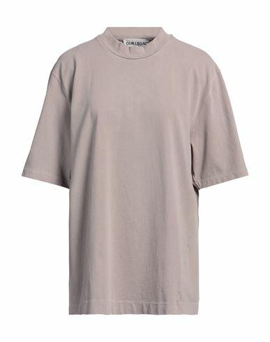 Our Legacy Woman T-shirt Dove grey Cotton Cover