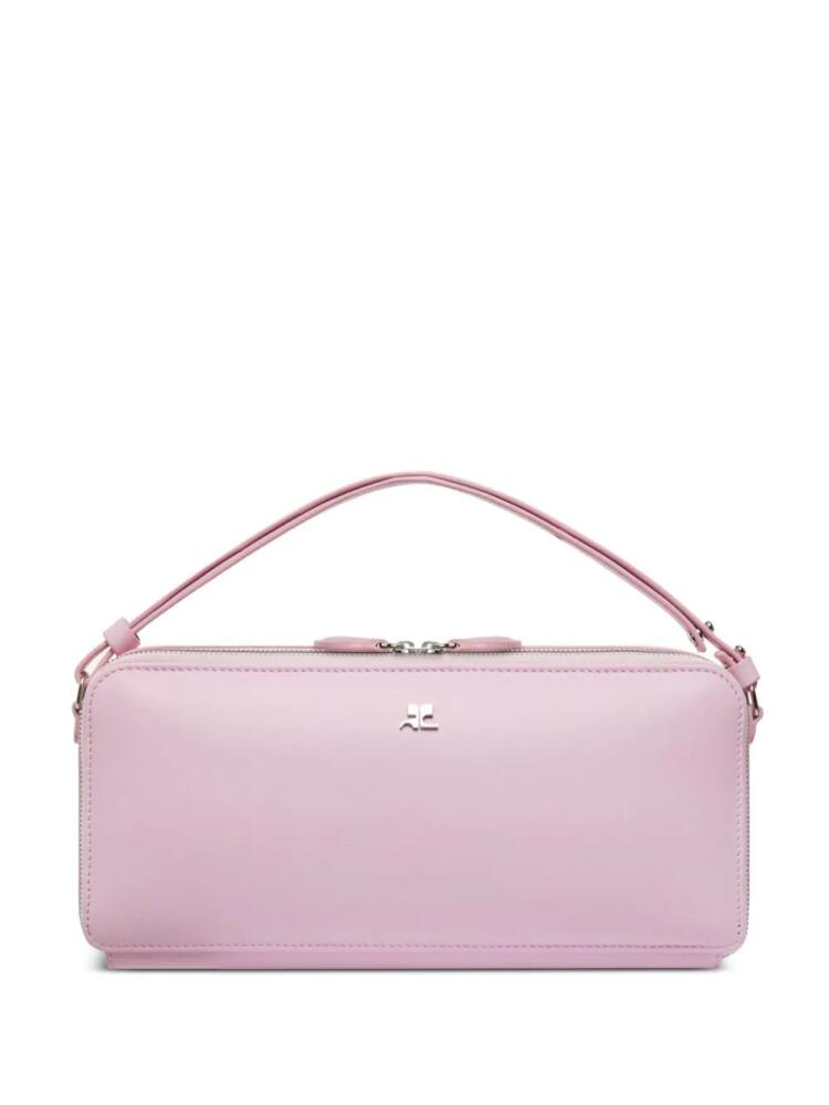 Courrèges Cloud logo-plaque shoulder bag - Pink Cover