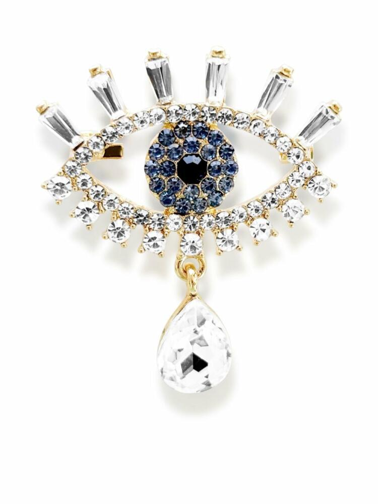 Hzmer Jewelry evil eye brooch - Gold Cover