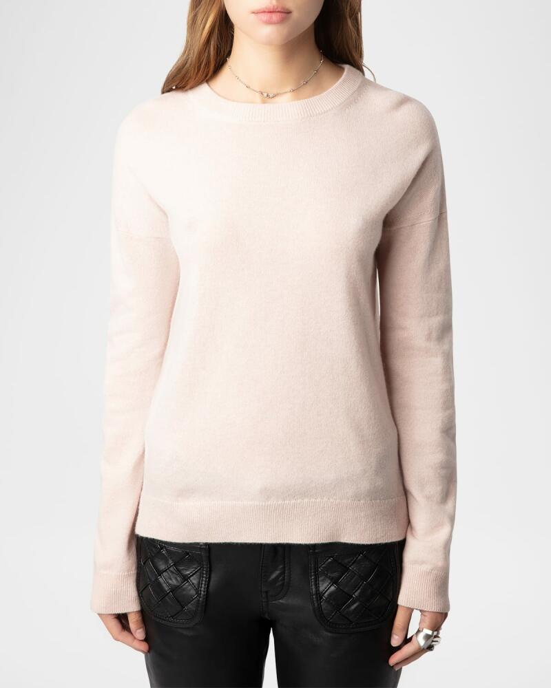 Zadig & Voltaire Cici Elbow-Patch Cashmere Sweater Cover