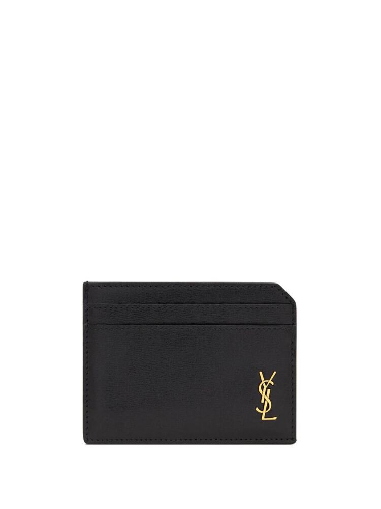 Saint Laurent Tiny Cassandre card holder - Black Cover