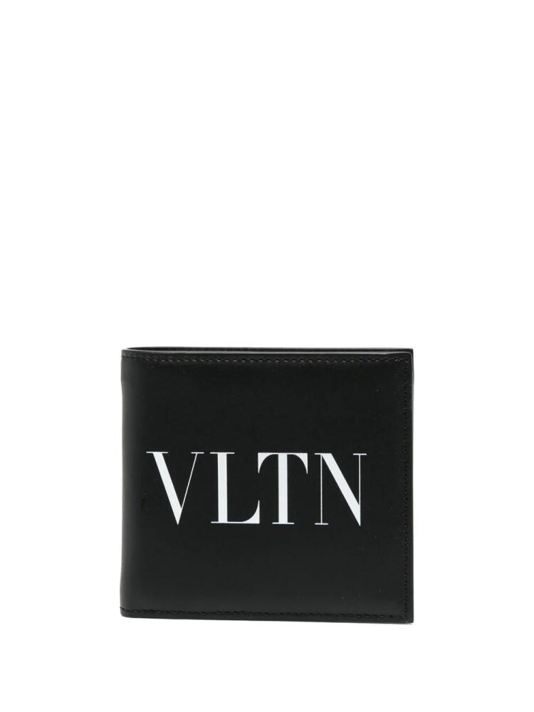 Valentino Garavani logo-print leather wallet - Black Cover