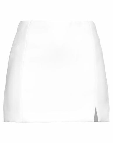 Patrizia Pepe Woman Mini skirt White Polyester Cover