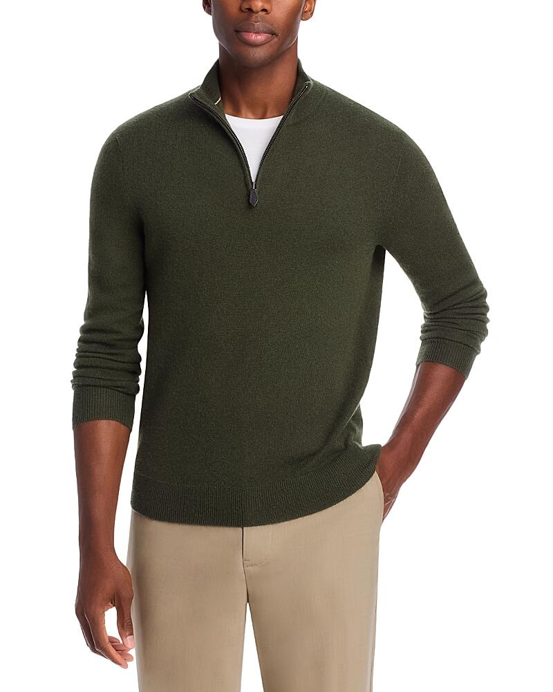 The Men's Store at Bloomingdale's Forest Night Cashmere Half-Zip Sweater - Exclusive Cover