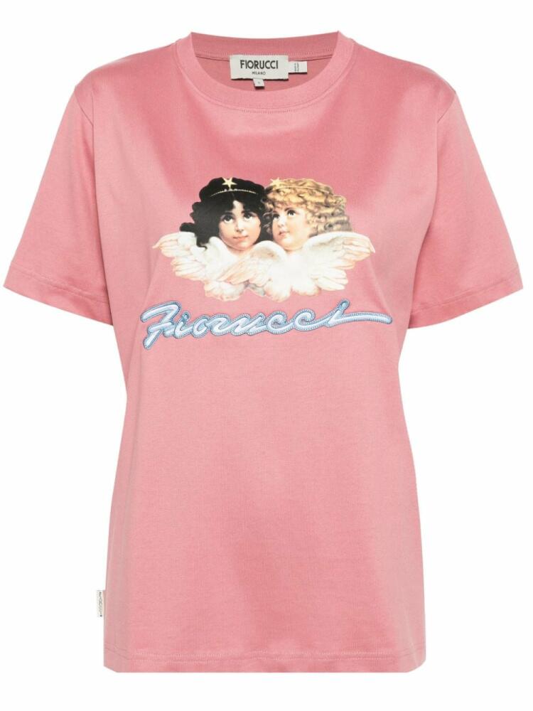 Fiorucci organic cotton angel T-shirt - Pink Cover