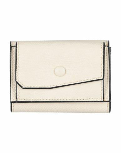 Valextra Woman Wallet Ivory Leather Cover