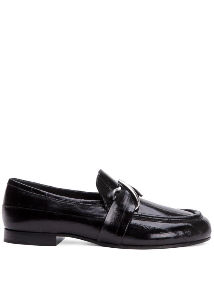 Proenza Schouler monogram detail loafers - Black Cover