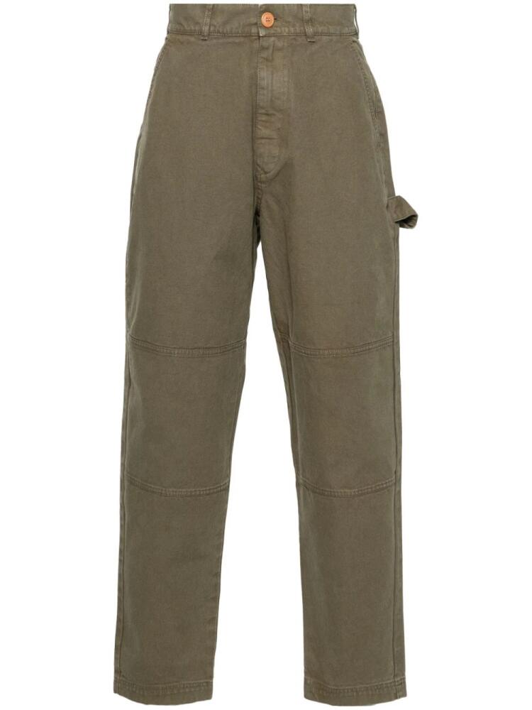 Barbour Chesterwood mid-rise tapered trousers - Green Cover