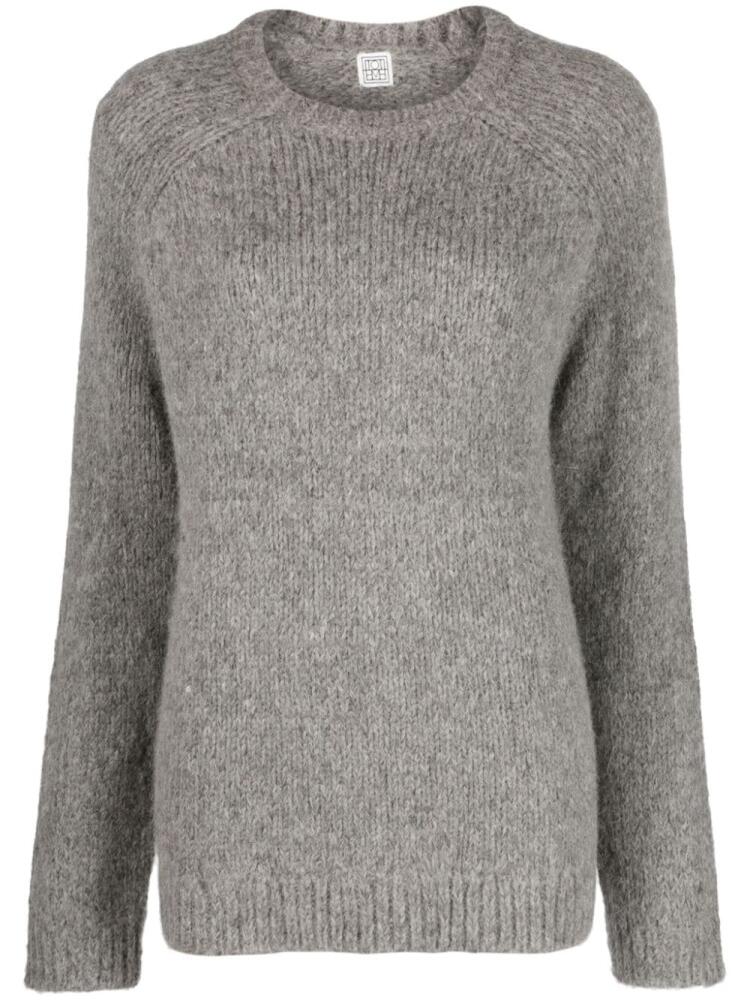 TOTEME crew-neck chunky-knit jumper - Grey Cover