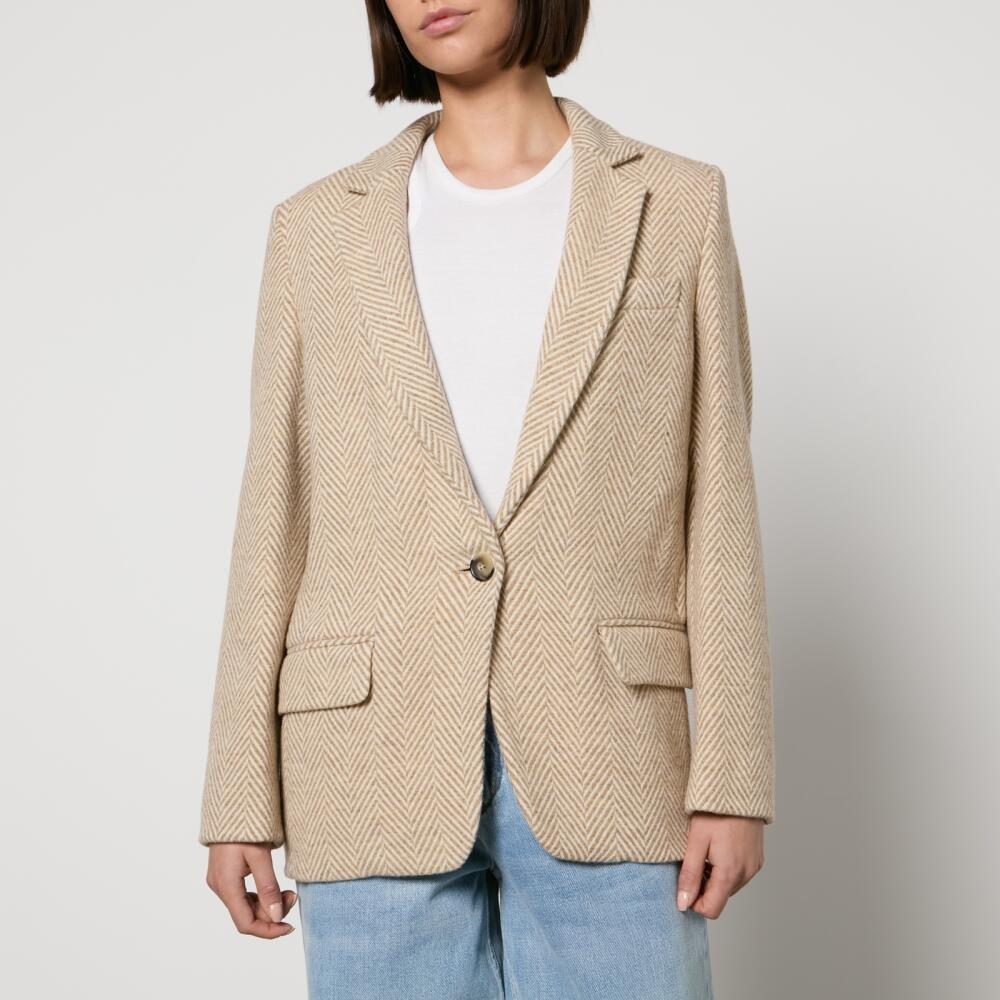 Marant Etoile Charlyne Herringbone Wool Blazer Cover