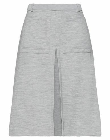 Burberry Woman Midi skirt Grey Wool, Polyamide Cover