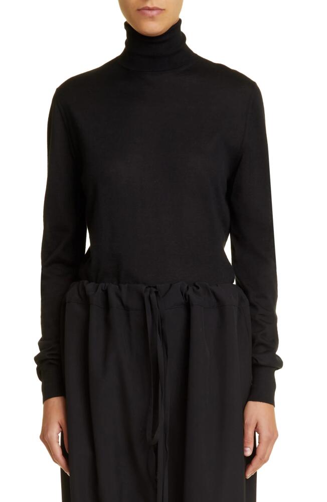 The Row Eva Cashmere Turtleneck Sweater in Black Cover