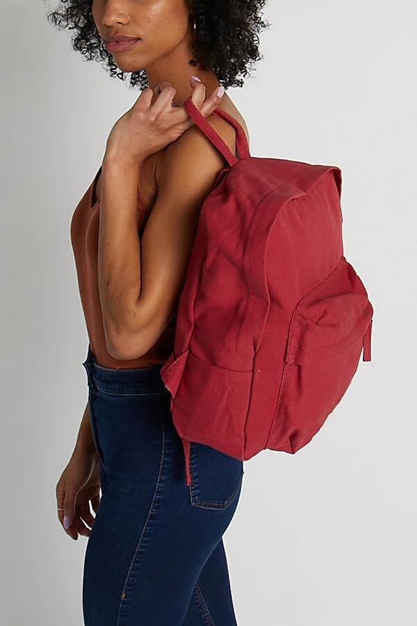 Terra Thread Organic Cotton Mini Canvas Backpack in Red Cover