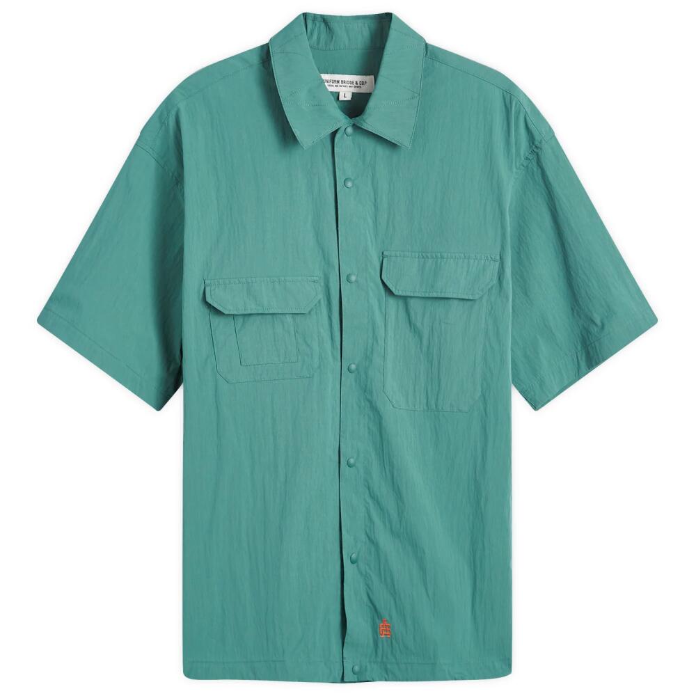 Uniform Bridge Men's AE Uniform Short Sleeve Shirt in Green Cover