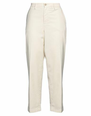 Briglia 1949 Woman Pants Off white Cotton, Tencel, Silk, Elastane Cover