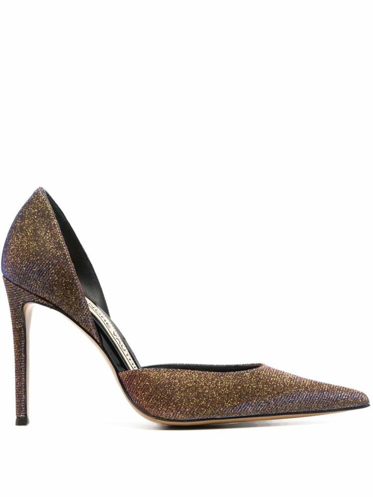 Alexandre Vauthier glitter-detail stiletto pumps - Gold Cover