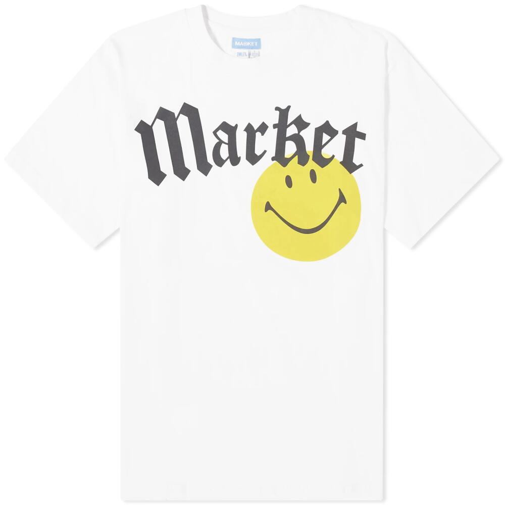 MARKET Men's Smiley Gothic T-Shirt in White Cover