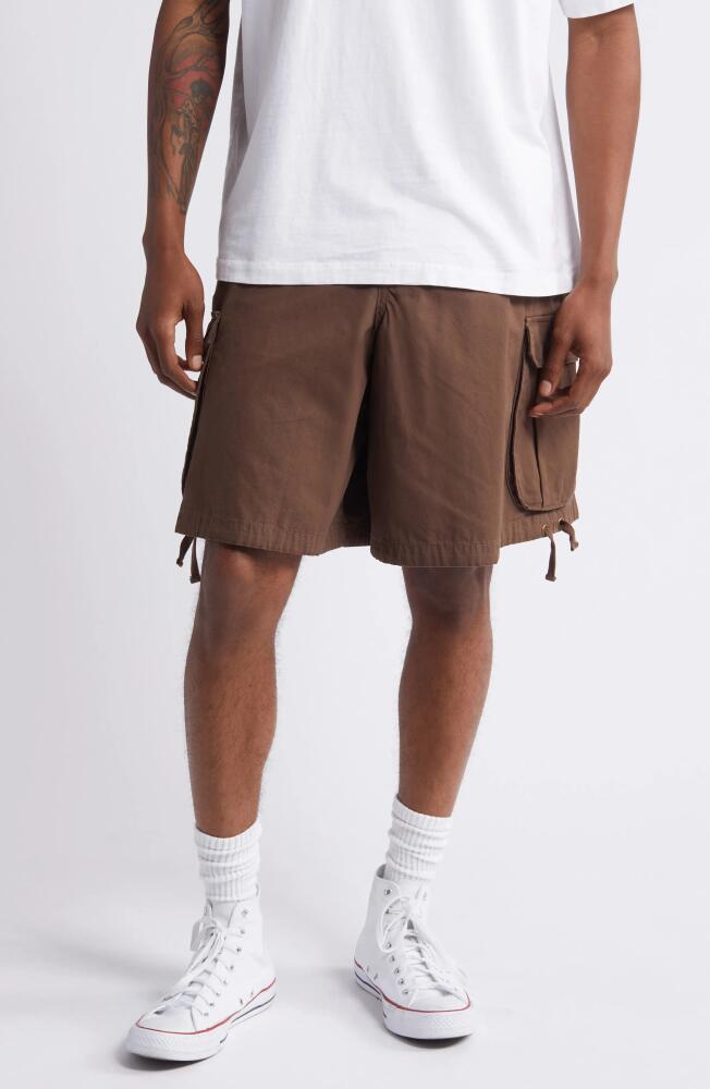 Elwood Baggy Cargo Shorts in Soil Cover