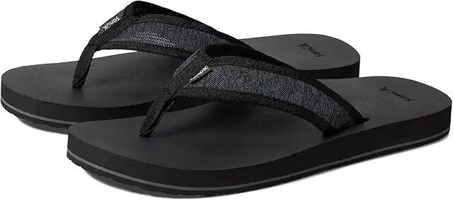 Sanuk Ziggy Soft Top Mesh (Black) Men's Shoes Cover