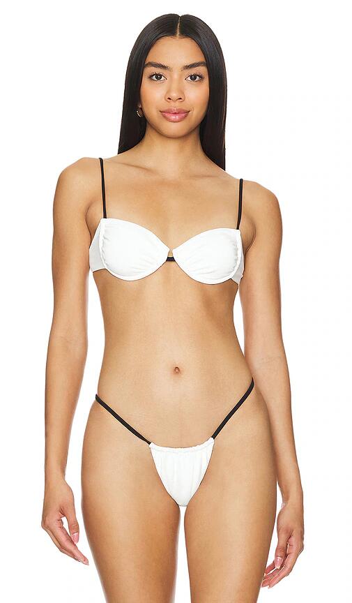 Indah x REVOLVE Lisa Underwire Bikini Top in White Cover