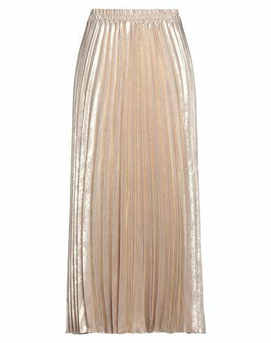 Soallure Woman Maxi skirt Platinum Polyester Cover