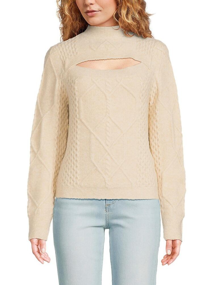 Joe's Jeans Women's Palmona Cutout Sweater - Oatmeal Cover