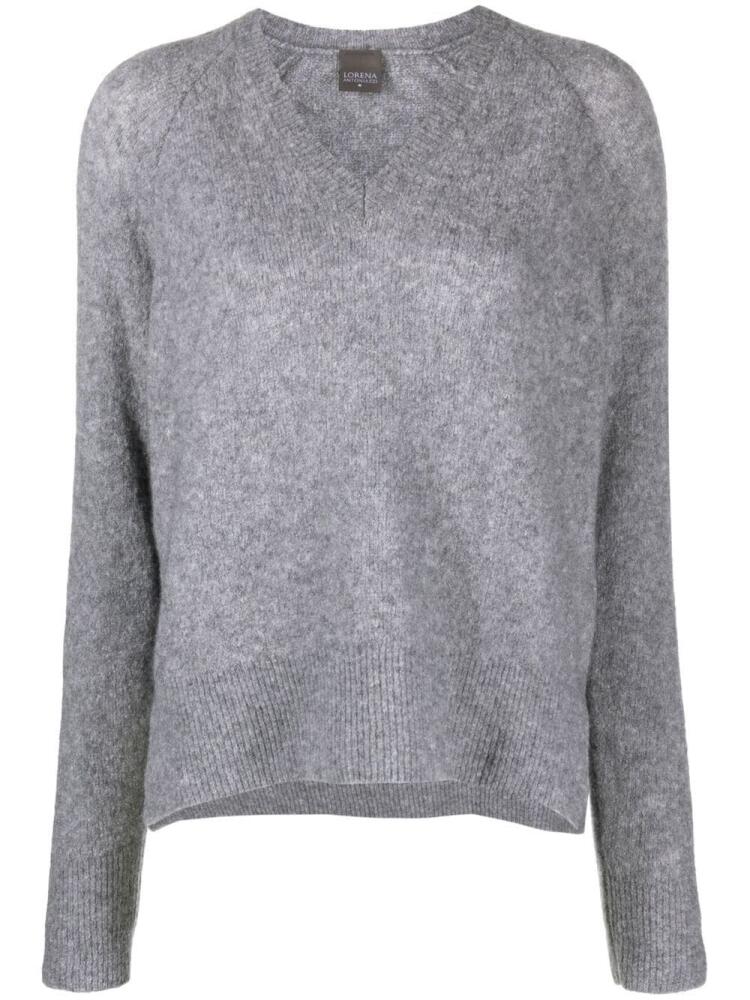 Lorena Antoniazzi v-neck knitted jumper - Grey Cover