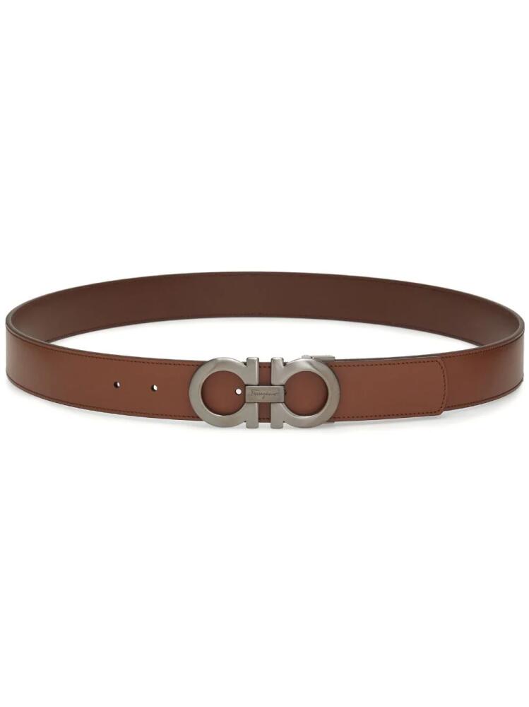 Ferragamo Gancini reversible belt - Brown Cover