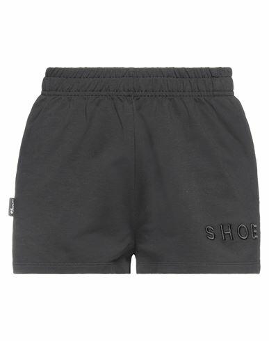 Shoe Woman Shorts & Bermuda Shorts Black Cotton, Elastane Cover