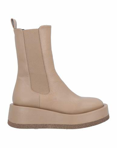 Paloma Barceló Woman Ankle boots Sand Soft Leather Cover