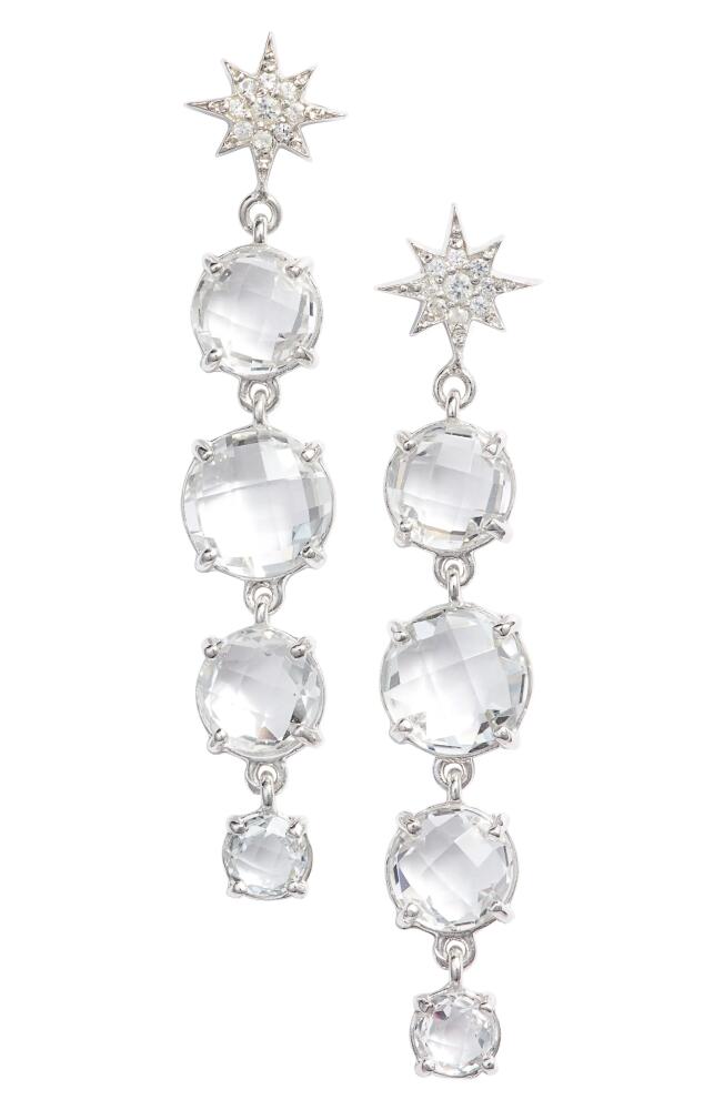 Anzie North Star Drop Earrings in Silver Cover