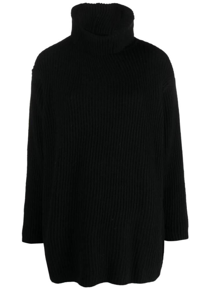 Emporio Armani roll-neck ribbed-knit jumper - Black Cover