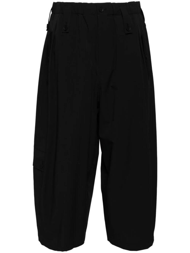 Yohji Yamamoto wide-leg cropped trousers - Black Cover