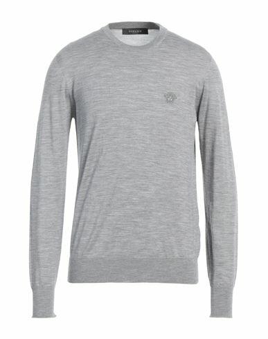 Versace Man Sweater Grey Wool, Silk, Cashmere, Viscose Cover