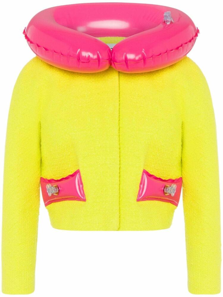 Moschino Inflatable tweed jacket - Yellow Cover