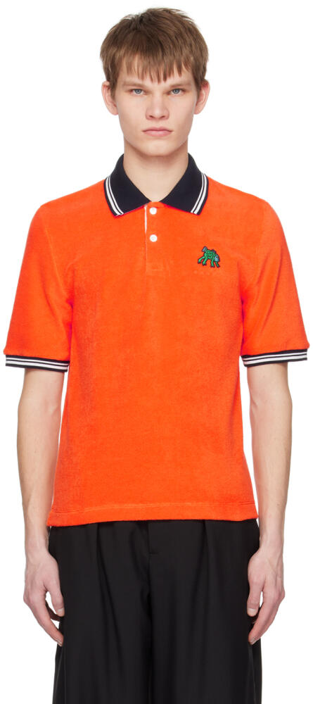 Marni Orange Graphic Patch Polo Cover