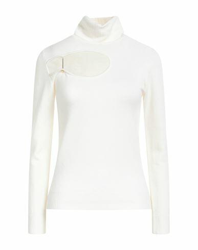 Simona Corsellini Woman Turtleneck Ivory Merino Wool Cover