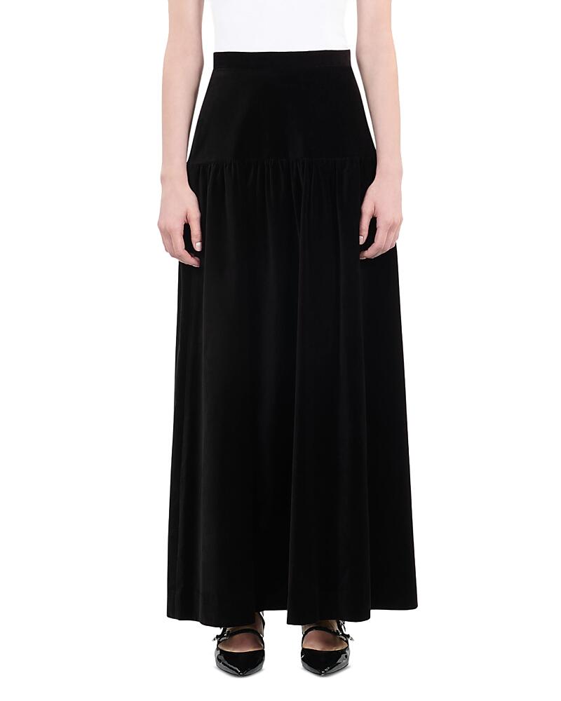 The Kooples Velvet Maxi Skirt Cover