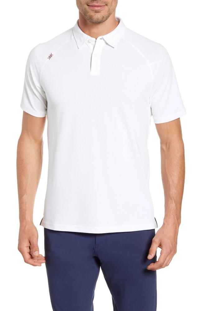 Rhone Delta Piqué Performance Polo in White Cover