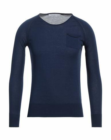 Messagerie Man Sweater Blue Cotton Cover