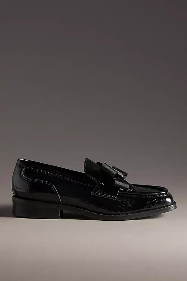 Maeve Bow Square-Toe Loafers Cover