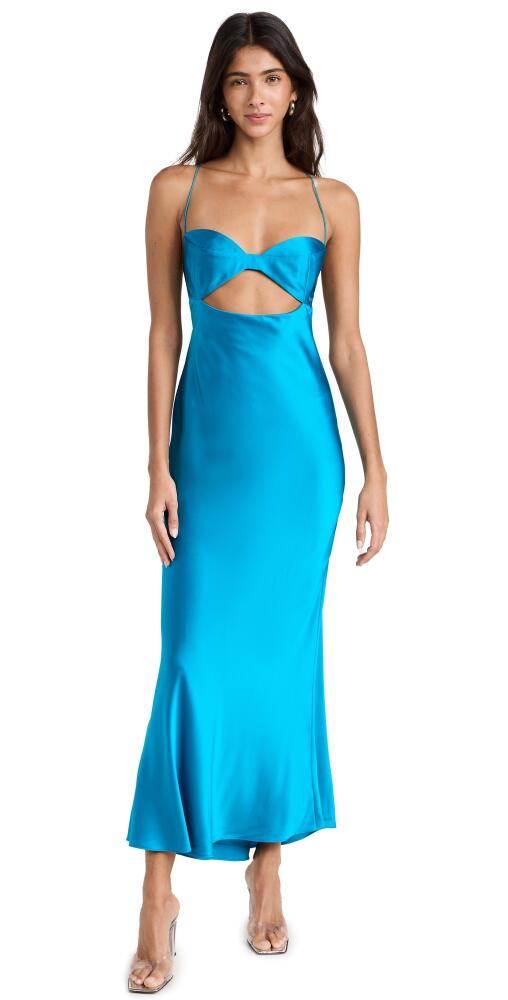 The Sei Balconette Bias Gown Lake Cover